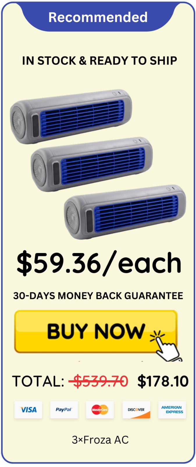 Froza AC offer price